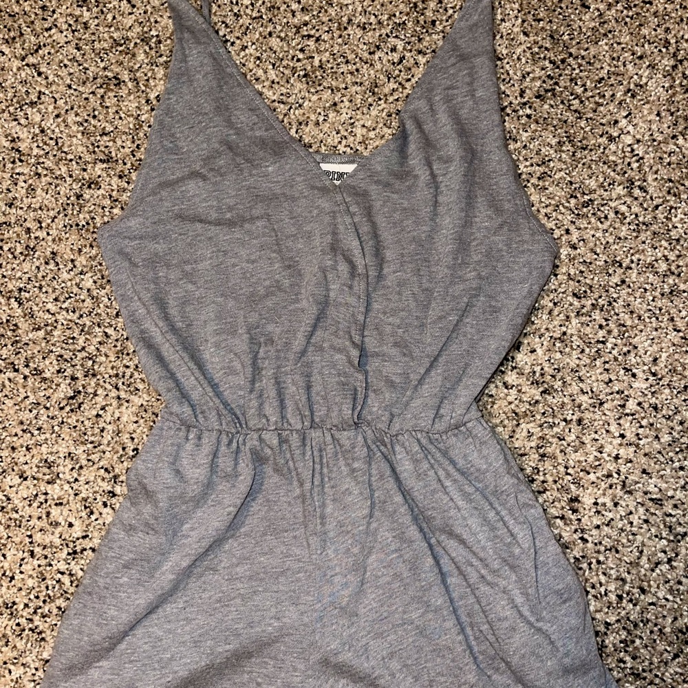 Light grey PINK romper
